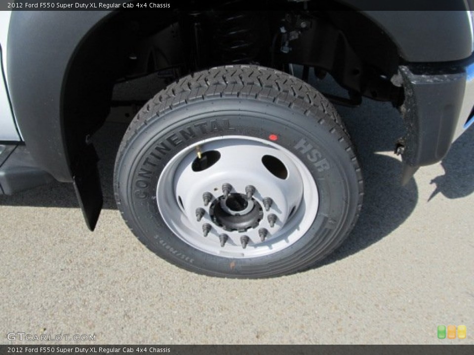 2012 Ford F550 Super Duty XL Regular Cab 4x4 Chassis Wheel and Tire Photo #61630571