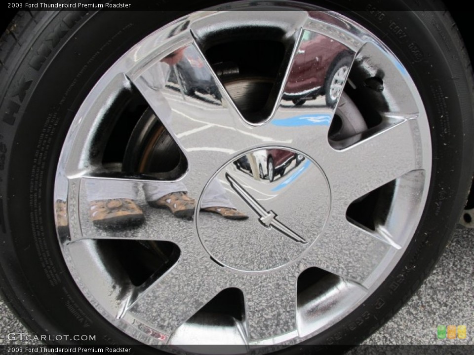 2003 Ford Thunderbird Premium Roadster Wheel and Tire Photo #61632740