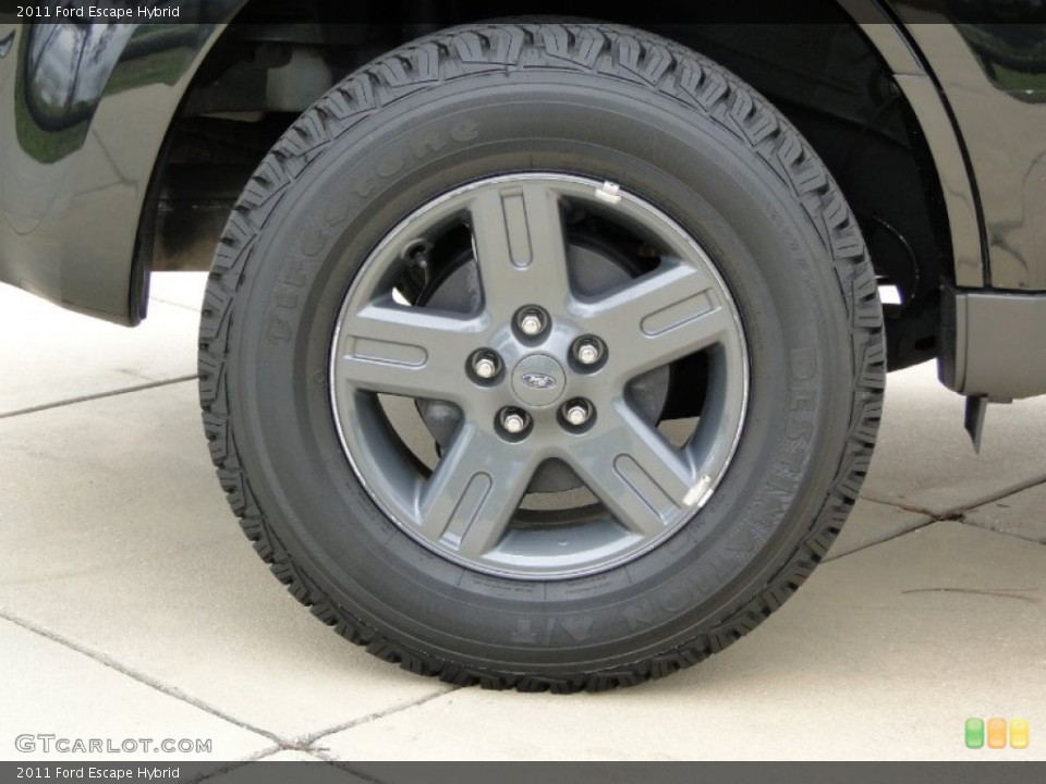 2011 Ford Escape Hybrid Wheel and Tire Photo #61639991