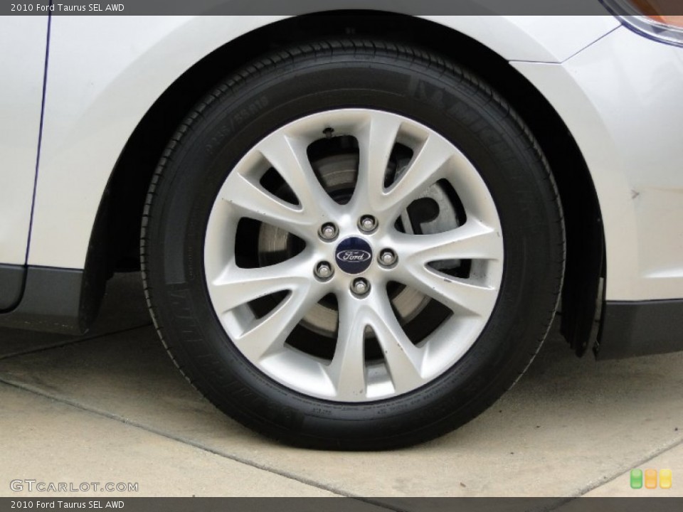 2010 Ford Taurus SEL AWD Wheel and Tire Photo #61640219