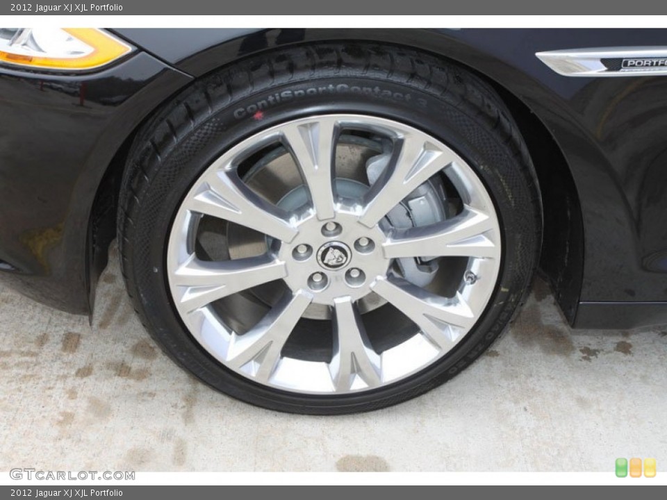 2012 Jaguar XJ XJL Portfolio Wheel and Tire Photo #61640705