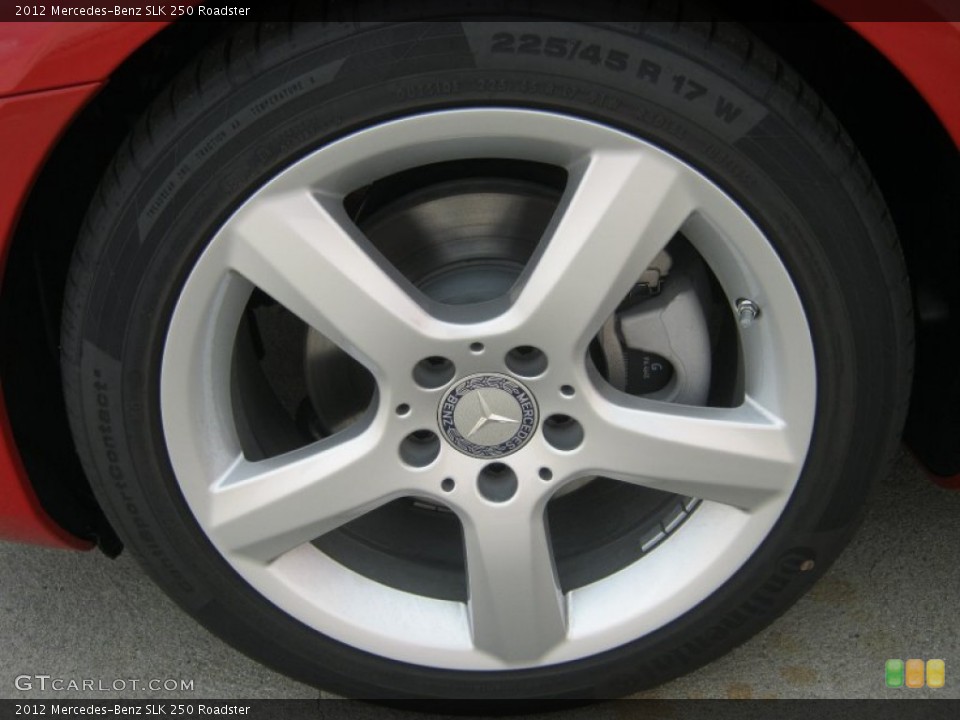 2012 Mercedes-Benz SLK 250 Roadster Wheel and Tire Photo #61647277