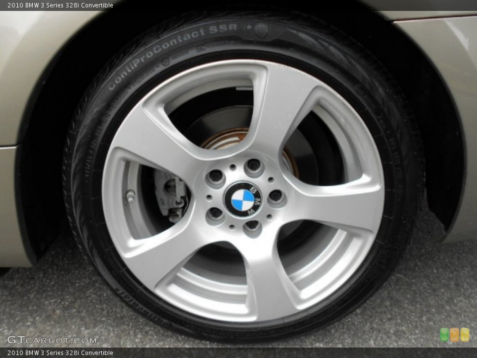 2010 BMW 3 Series 328i Convertible Wheel and Tire Photo #61659448