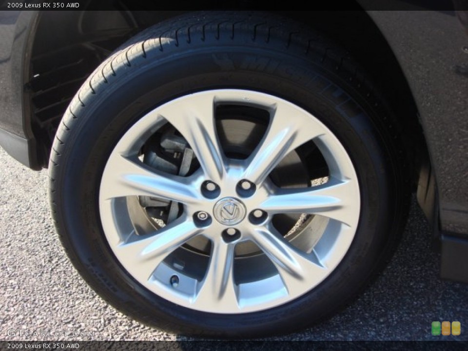 2009 Lexus RX 350 AWD Wheel and Tire Photo #61672304