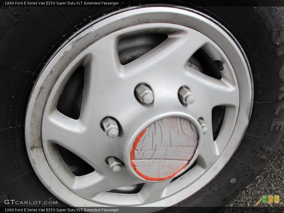 1999 Ford E Series Van E350 Super Duty XLT Extended Passenger Wheel and Tire Photo #61673794