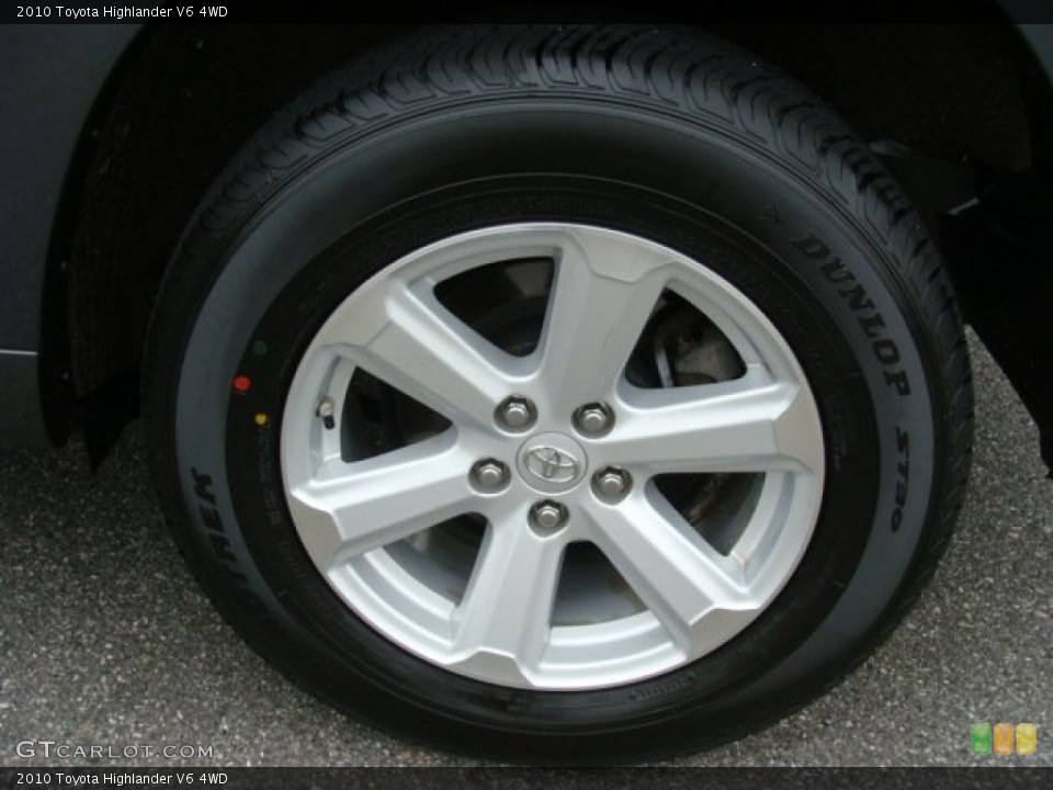 2010 Toyota Highlander V6 4WD Wheel and Tire Photo #61690701