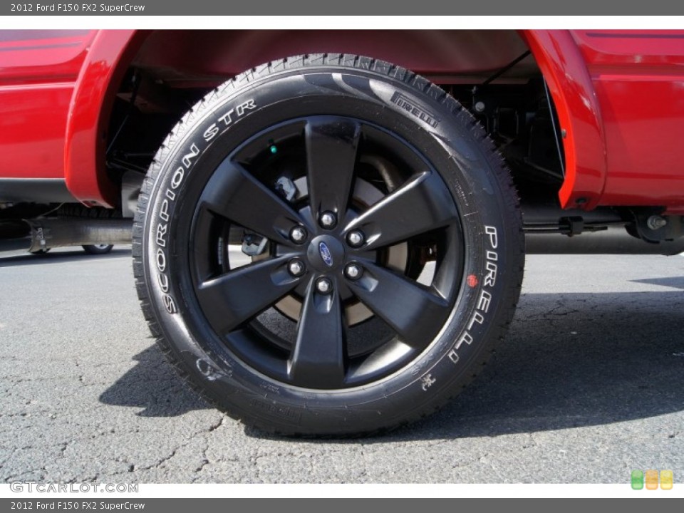 2012 Ford F150 FX2 SuperCrew Wheel and Tire Photo #61705614