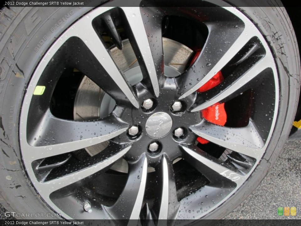 2012 Dodge Challenger SRT8 Yellow Jacket Wheel and Tire Photo #61708821