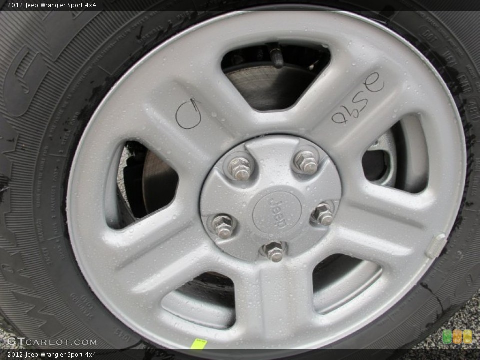2012 Jeep Wrangler Sport 4x4 Wheel and Tire Photo #61710957