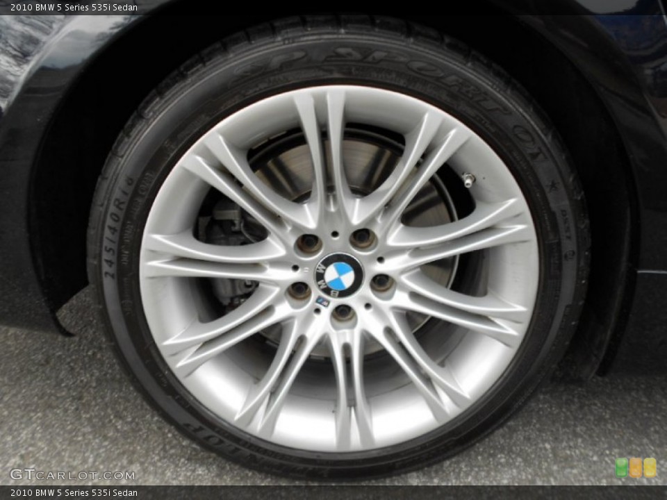 2010 BMW 5 Series 535i Sedan Wheel and Tire Photo #61720090