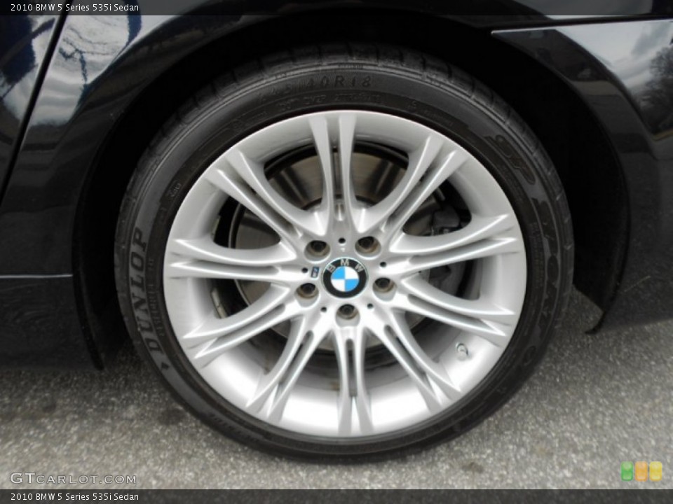 2010 BMW 5 Series 535i Sedan Wheel and Tire Photo #61720116