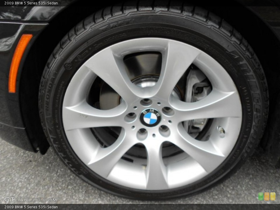 2009 BMW 5 Series 535i Sedan Wheel and Tire Photo #61720518