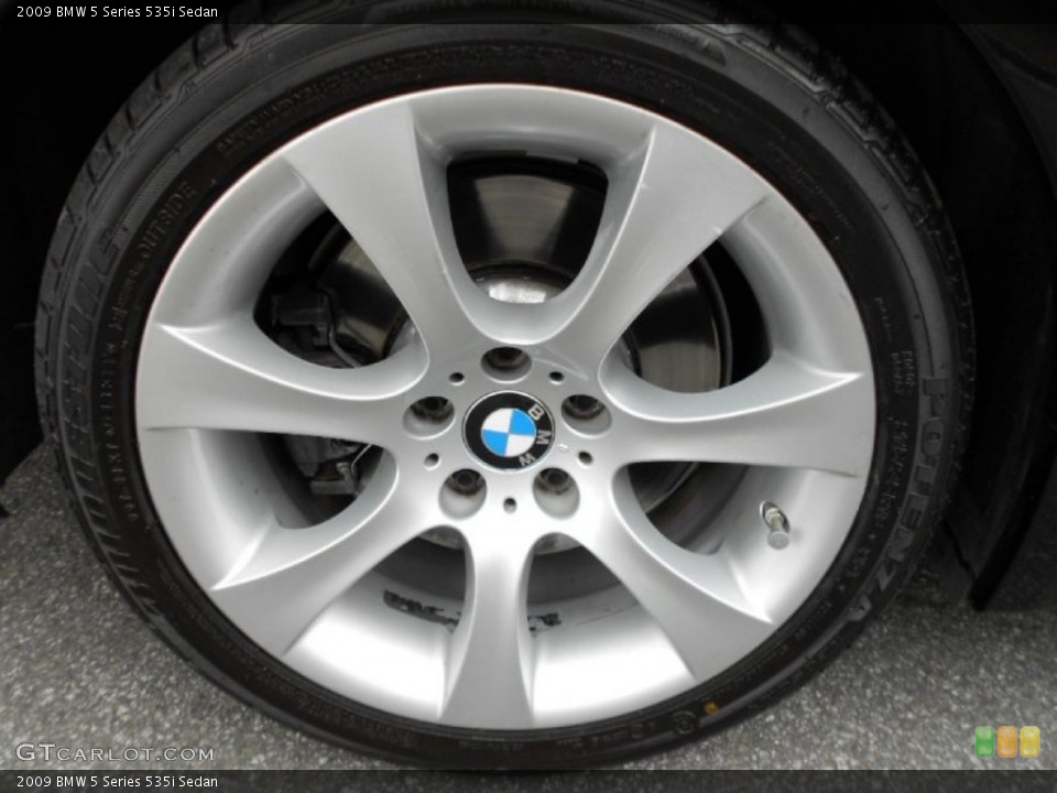2009 BMW 5 Series 535i Sedan Wheel and Tire Photo #61720548