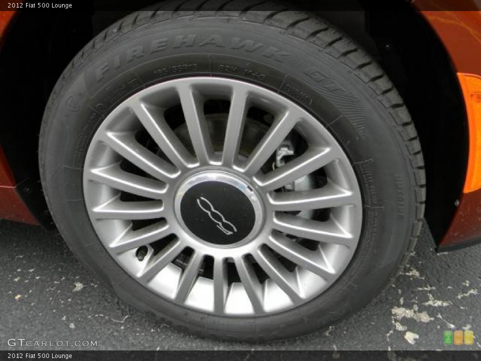 2012 Fiat 500 Lounge Wheel and Tire Photo #61720818