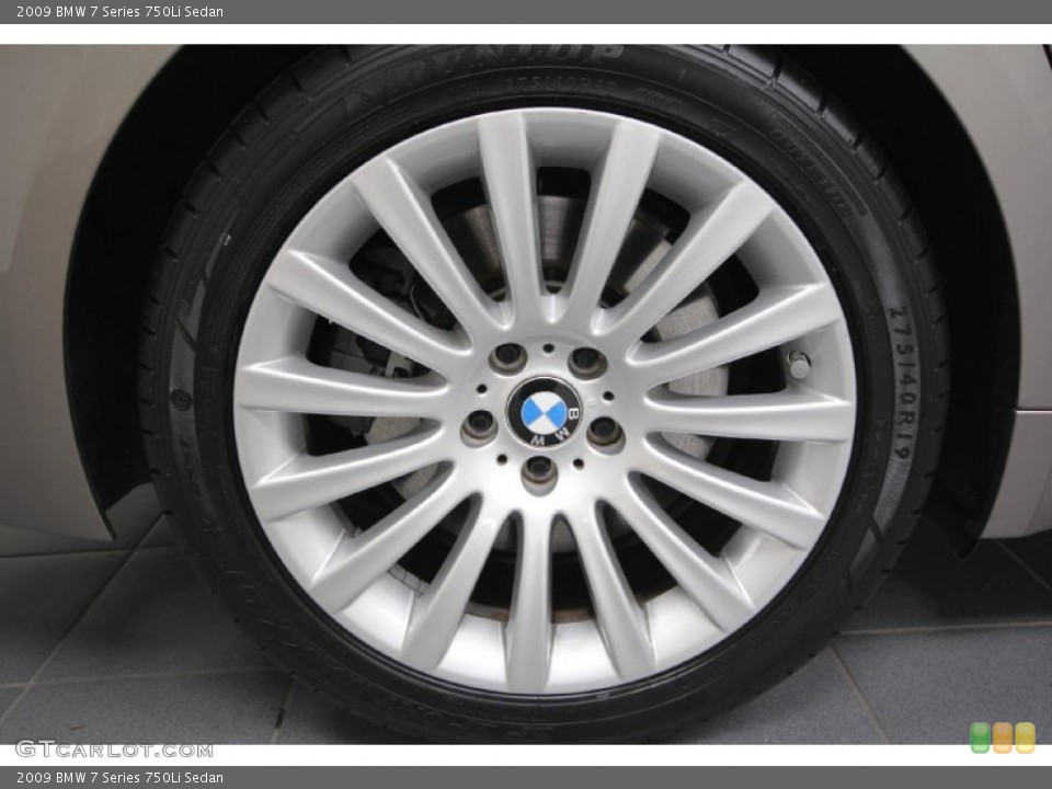 2009 BMW 7 Series 750Li Sedan Wheel and Tire Photo #61728864