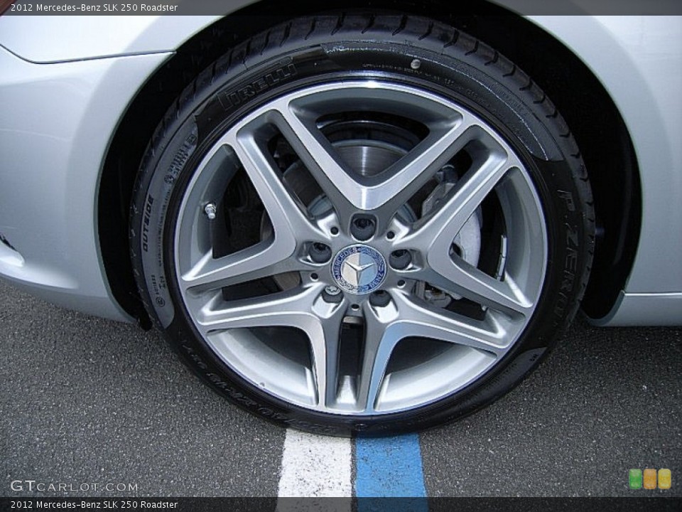 2012 Mercedes-Benz SLK 250 Roadster Wheel and Tire Photo #61739616