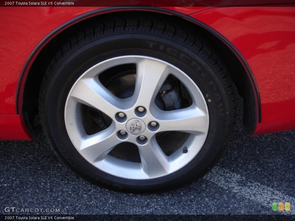 2007 Toyota Solara SLE V6 Convertible Wheel and Tire Photo #61744516