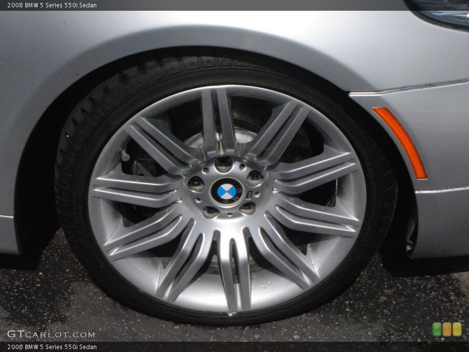 2008 BMW 5 Series 550i Sedan Wheel and Tire Photo #61745011