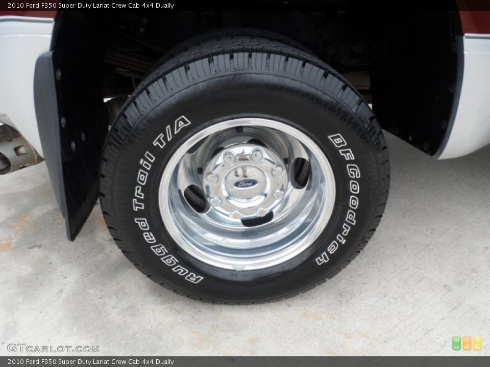 2010 Ford F350 Super Duty Lariat Crew Cab 4x4 Dually Wheel and Tire Photo #61747457