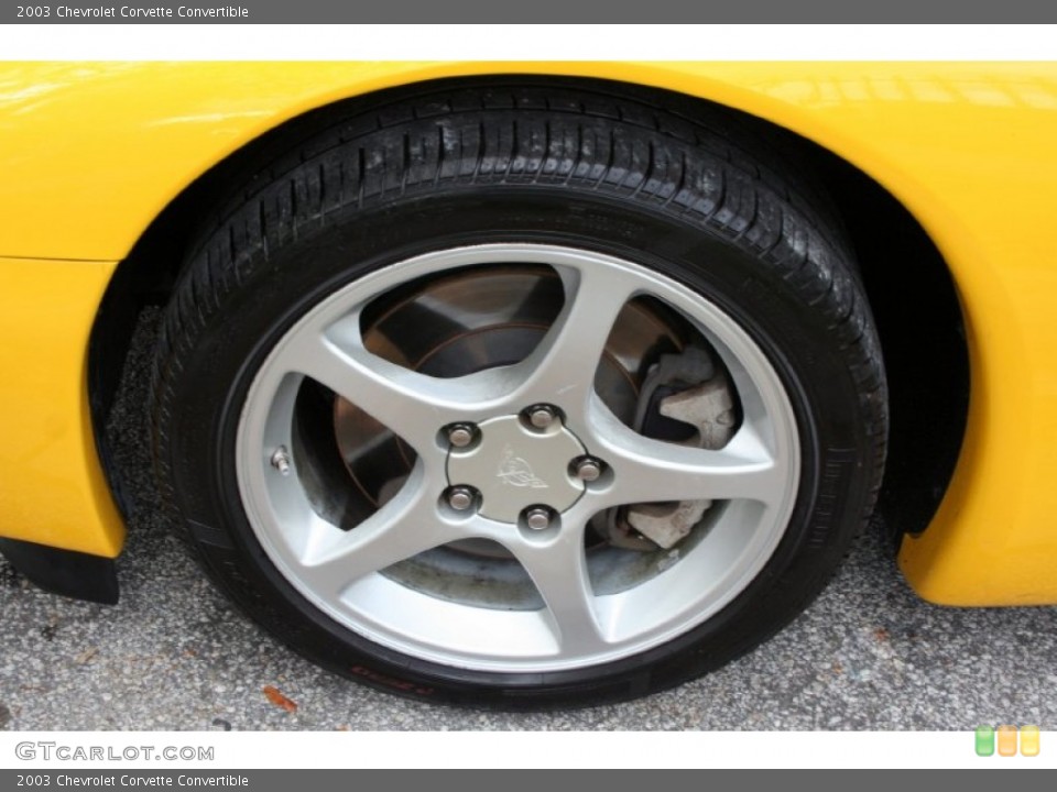 2003 Chevrolet Corvette Convertible Wheel and Tire Photo #61754660