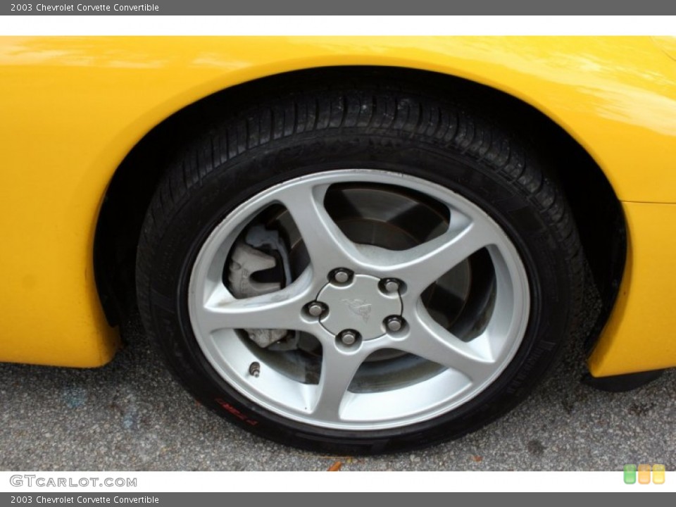 2003 Chevrolet Corvette Convertible Wheel and Tire Photo #61754666