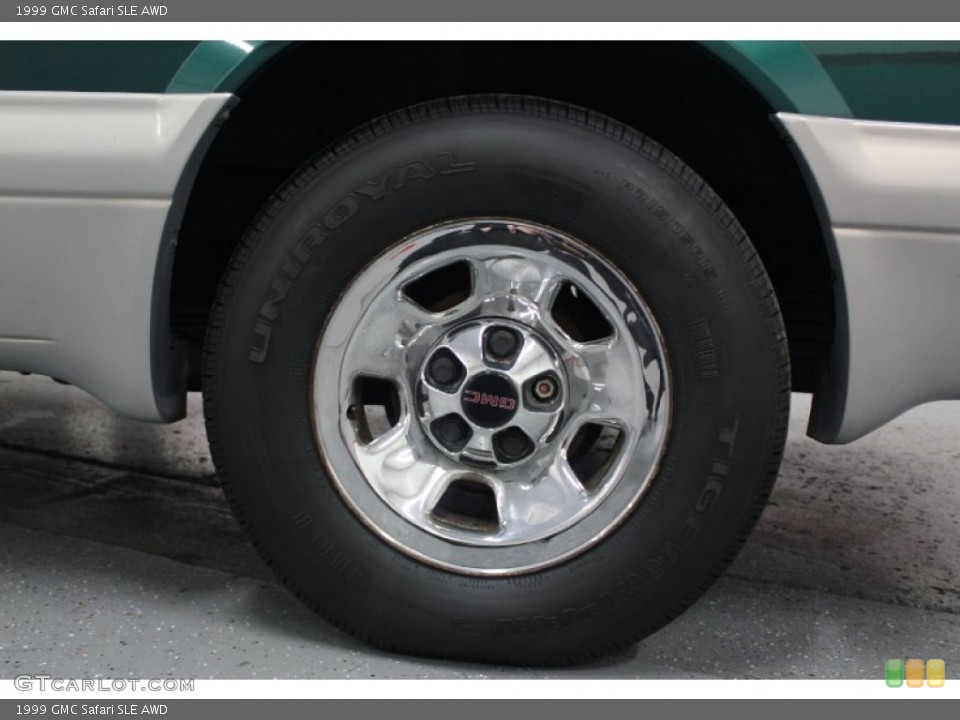 1999 GMC Safari SLE AWD Wheel and Tire Photo #61762964
