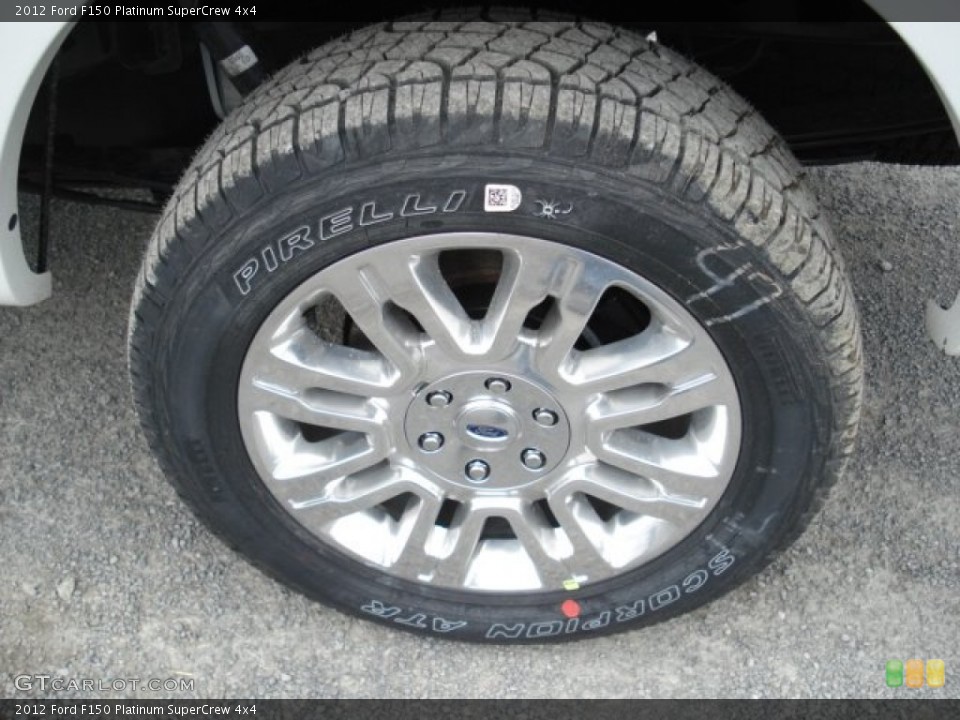 2012 Ford F150 Platinum SuperCrew 4x4 Wheel and Tire Photo #61775402
