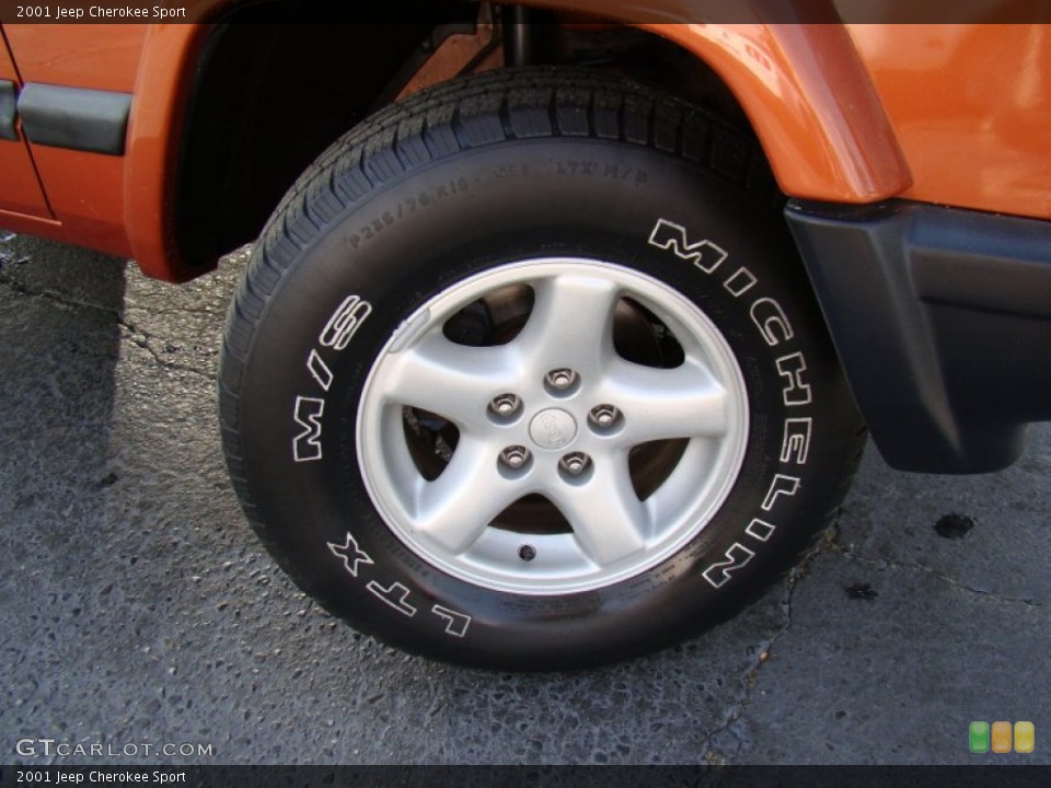 2001 Jeep Cherokee Sport Wheel and Tire Photo #61790183