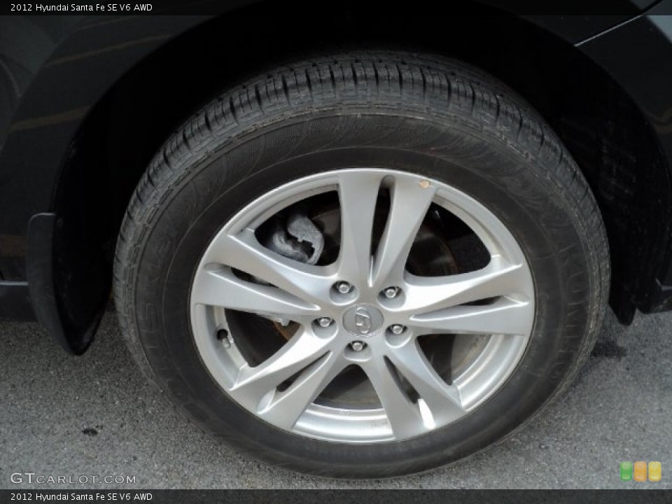 2012 Hyundai Santa Fe SE V6 AWD Wheel and Tire Photo #61813828