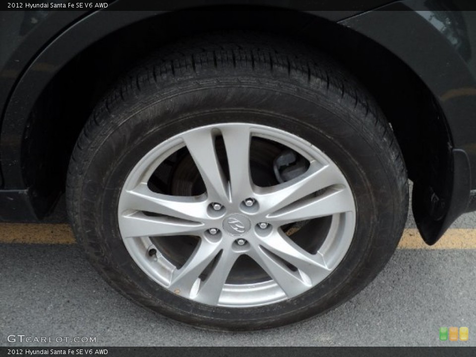 2012 Hyundai Santa Fe SE V6 AWD Wheel and Tire Photo #61813913