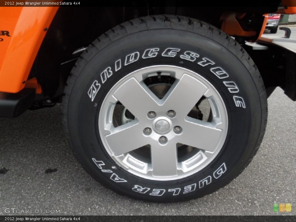 2012 Jeep Wrangler Unlimited Sahara 4x4 Wheel and Tire Photo #61820117