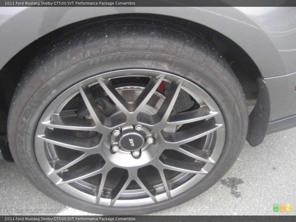 2011 Ford Mustang Shelby GT500 SVT Performance Package Convertible Wheel and Tire Photo #61830888