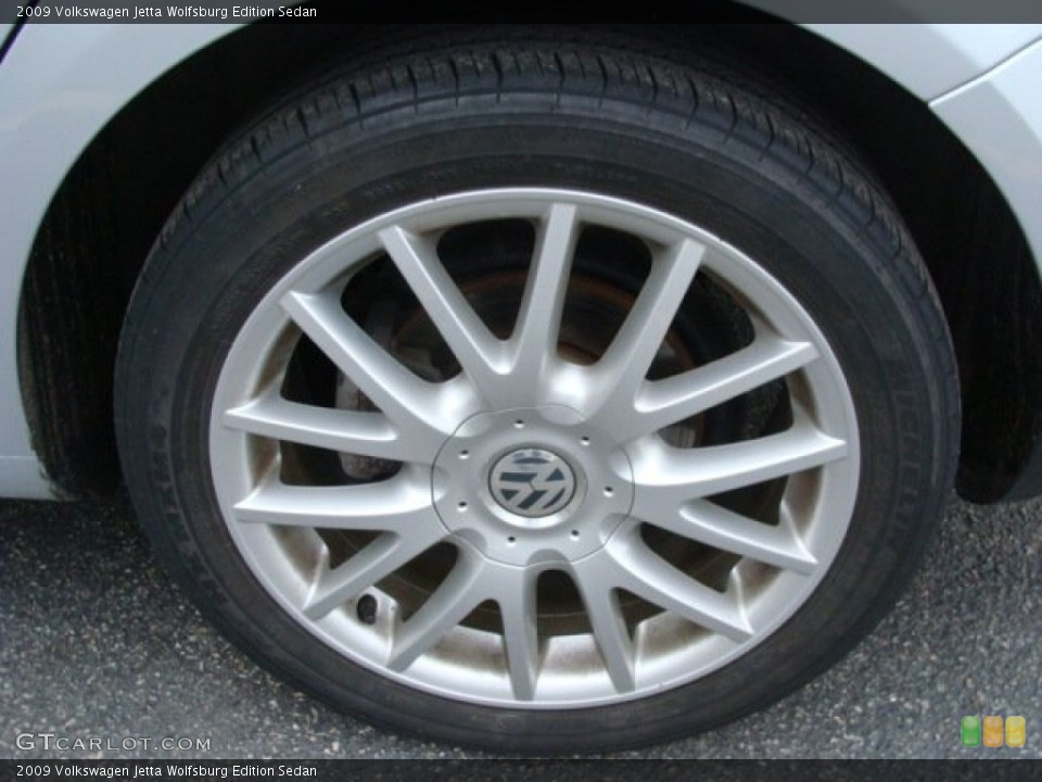 2009 Volkswagen Jetta Wolfsburg Edition Sedan Wheel and Tire Photo #61838751