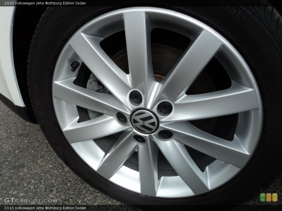 2010 Volkswagen Jetta Wolfsburg Edition Sedan Wheel and Tire Photo #61852029