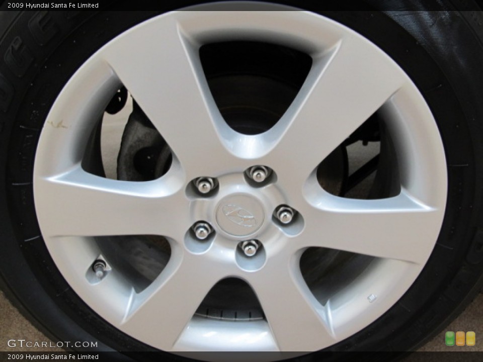 2009 Hyundai Santa Fe Limited Wheel and Tire Photo #61853250