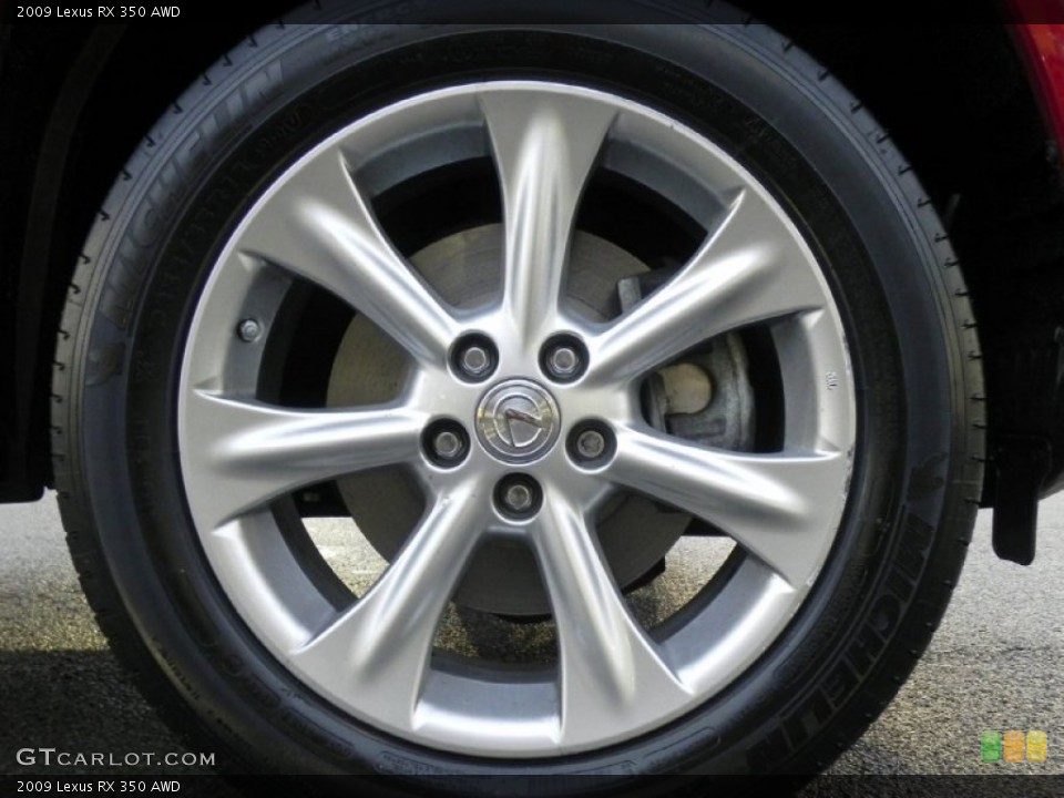 2009 Lexus RX 350 AWD Wheel and Tire Photo #61864500