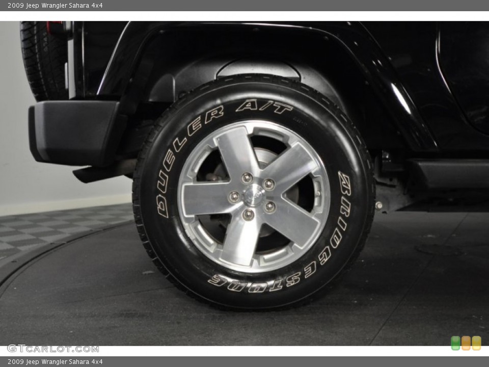 2009 Jeep Wrangler Sahara 4x4 Wheel and Tire Photo #61890000