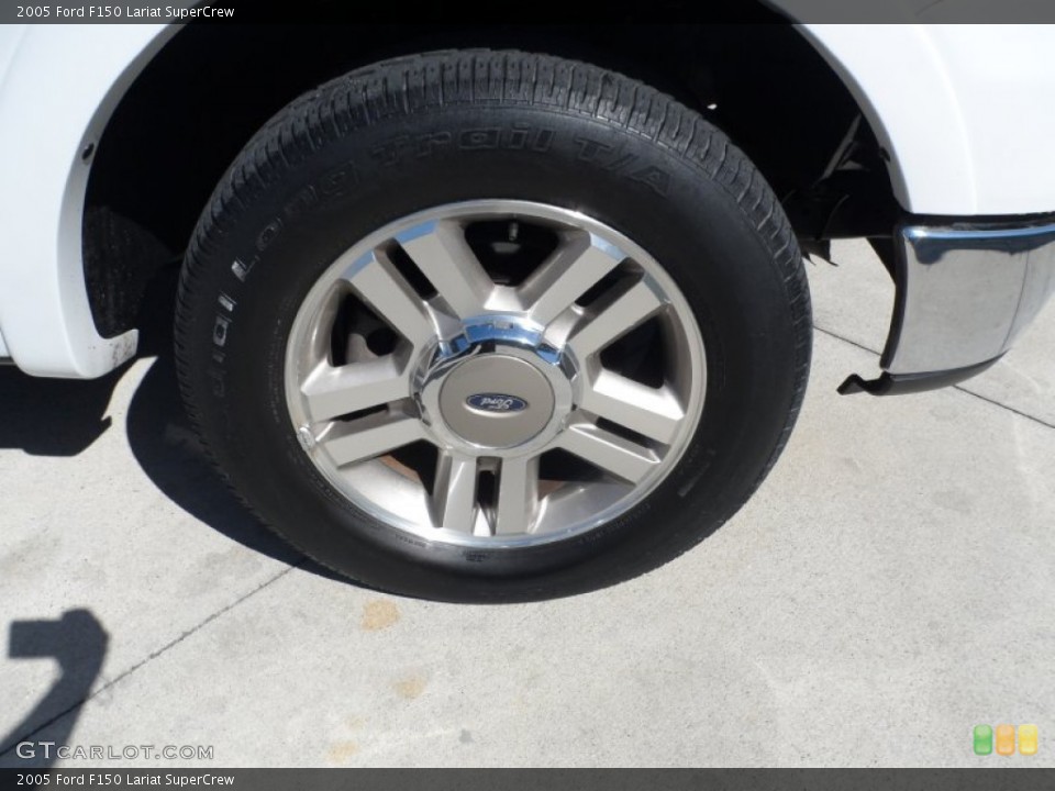 2005 Ford F150 Lariat SuperCrew Wheel and Tire Photo #61901984