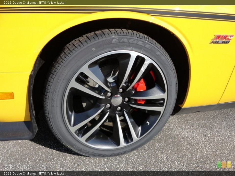 2012 Dodge Challenger SRT8 Yellow Jacket Wheel and Tire Photo #61909057