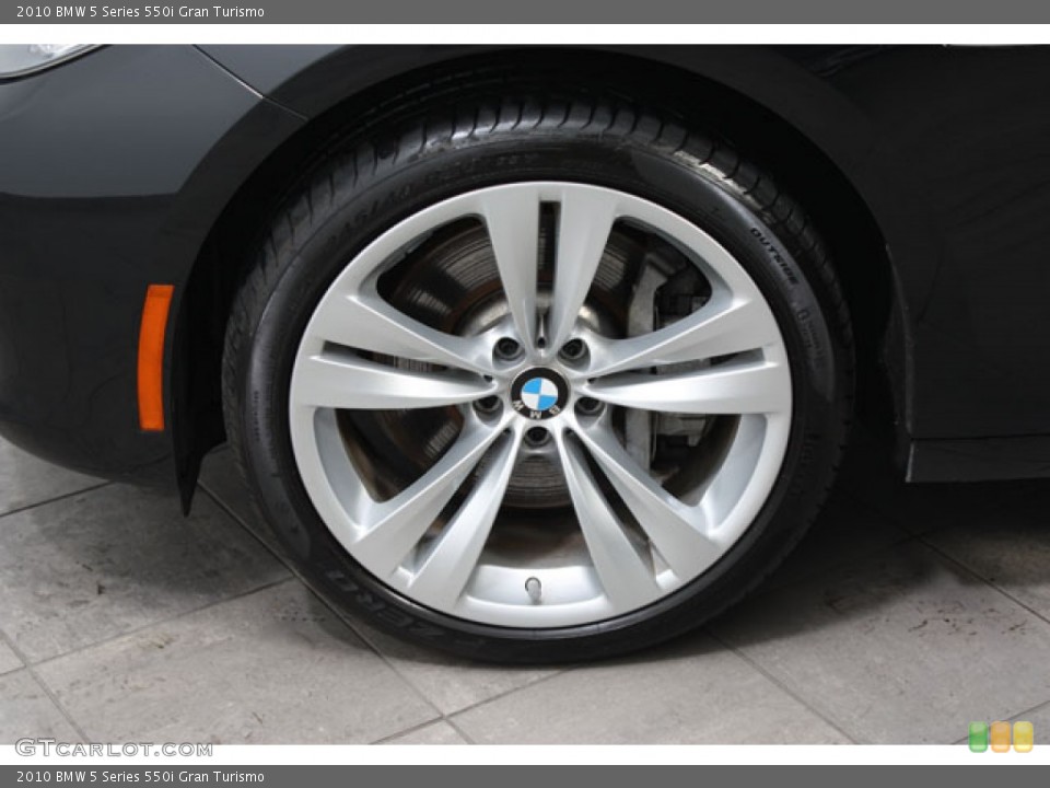2010 BMW 5 Series 550i Gran Turismo Wheel and Tire Photo #61927969