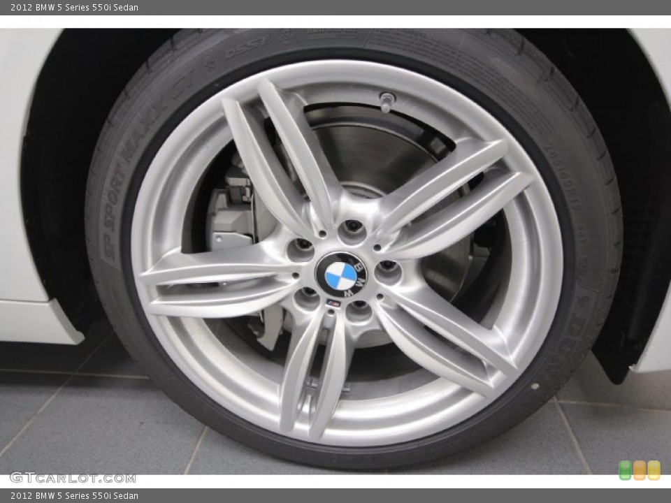 2012 BMW 5 Series 550i Sedan Wheel and Tire Photo #61928782
