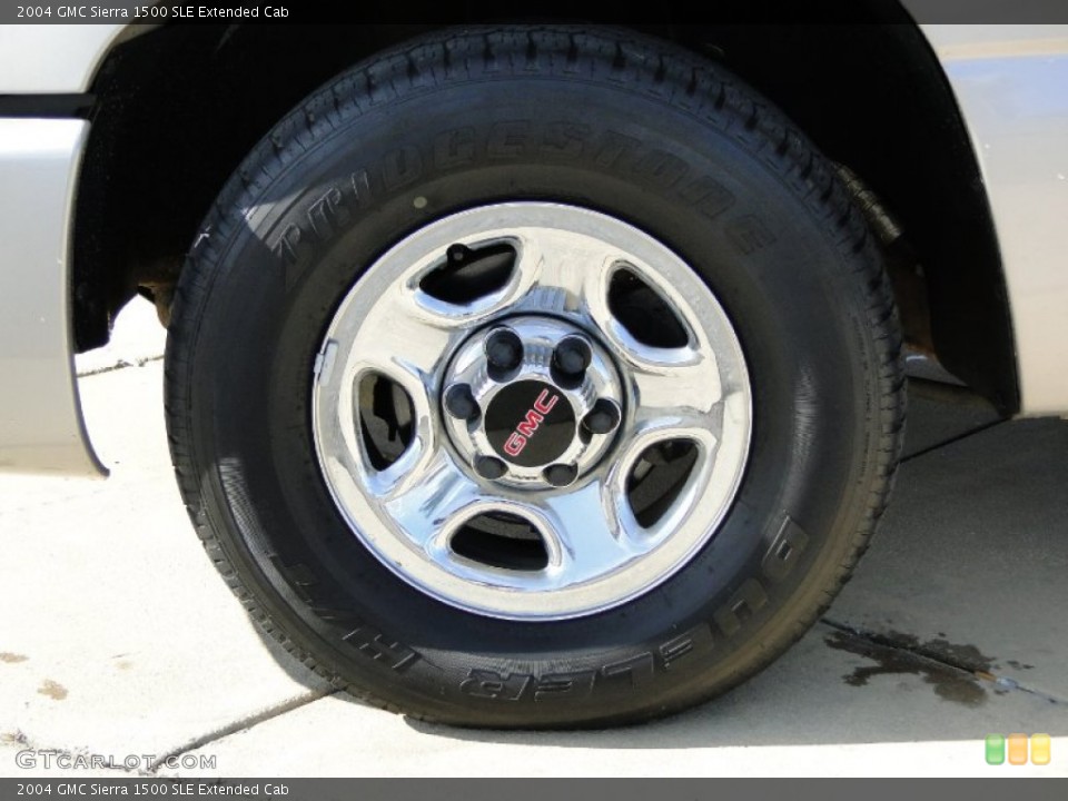 2004 GMC Sierra 1500 SLE Extended Cab Wheel and Tire Photo #61954082