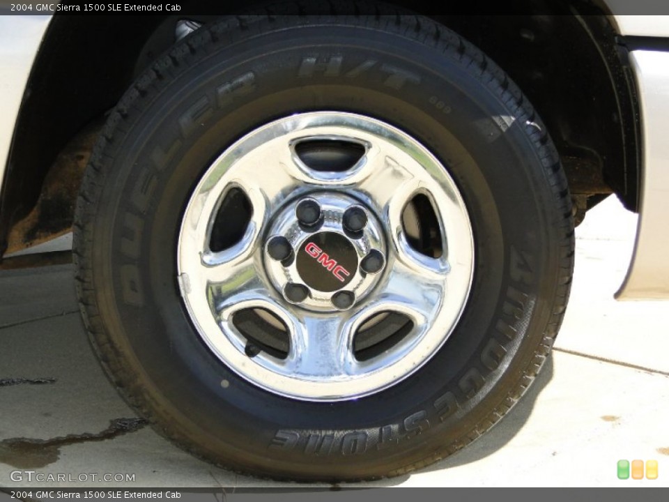 2004 GMC Sierra 1500 SLE Extended Cab Wheel and Tire Photo #61954115