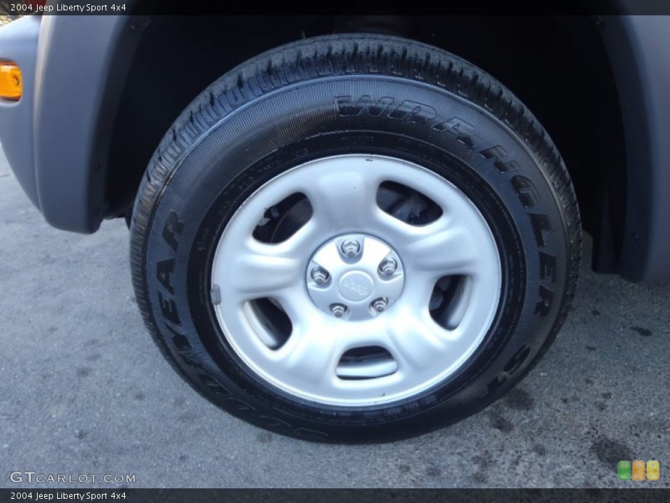 2004 Jeep Liberty Sport 4x4 Wheel and Tire Photo #61980180