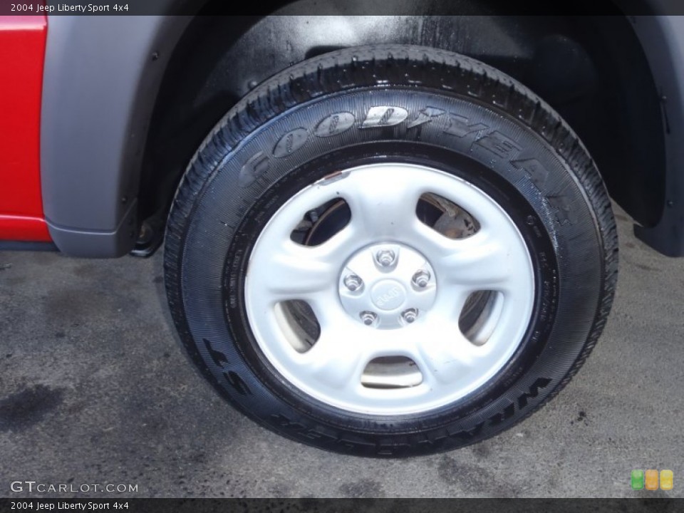 2004 Jeep Liberty Sport 4x4 Wheel and Tire Photo #61980195