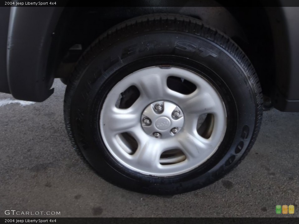 2004 Jeep Liberty Sport 4x4 Wheel and Tire Photo #61980201