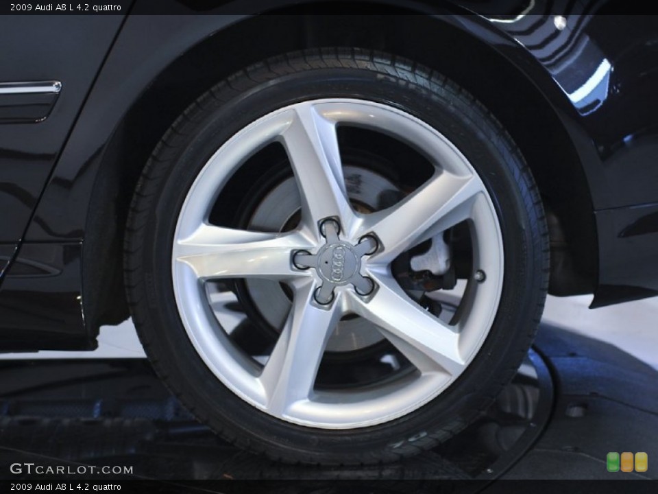 2009 Audi A8 L 4.2 quattro Wheel and Tire Photo #61985253