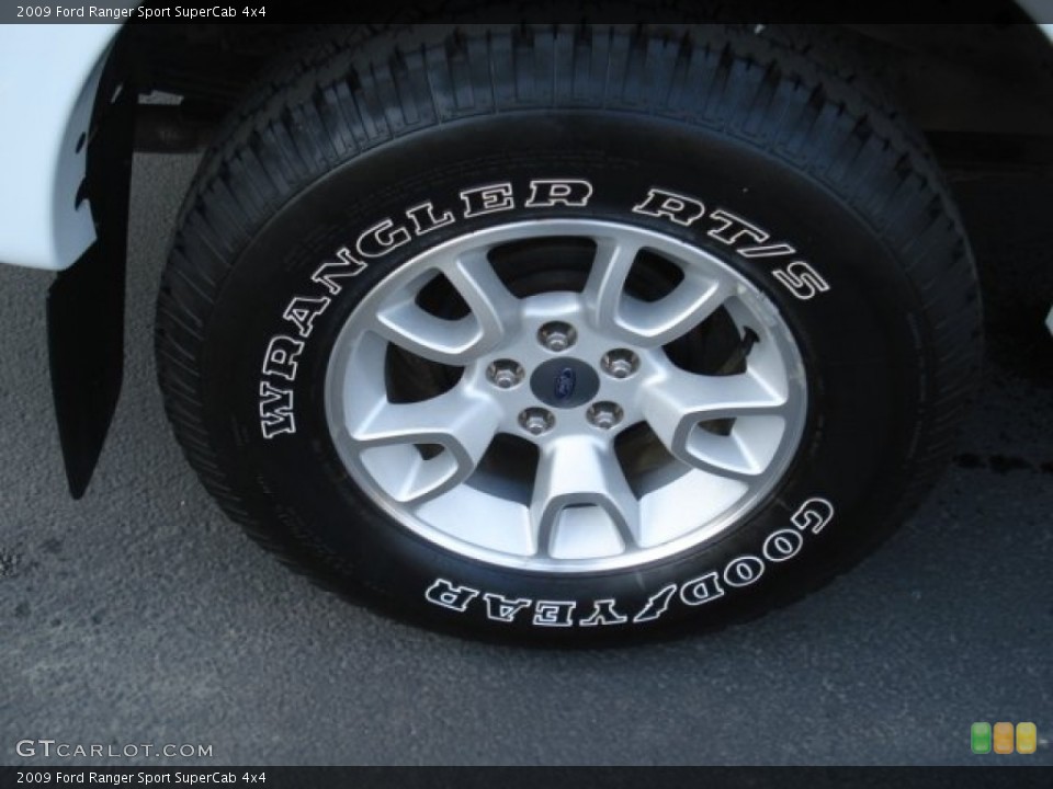 2009 Ford Ranger Sport SuperCab 4x4 Wheel and Tire Photo #61988031