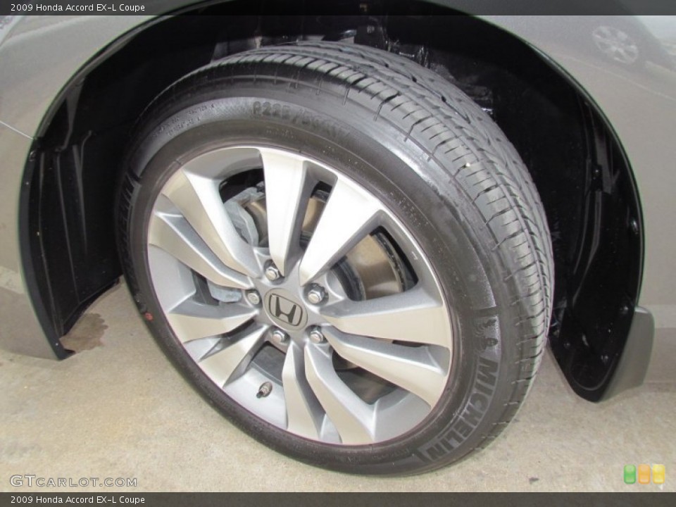 2009 Honda Accord EX-L Coupe Wheel and Tire Photo #62002695