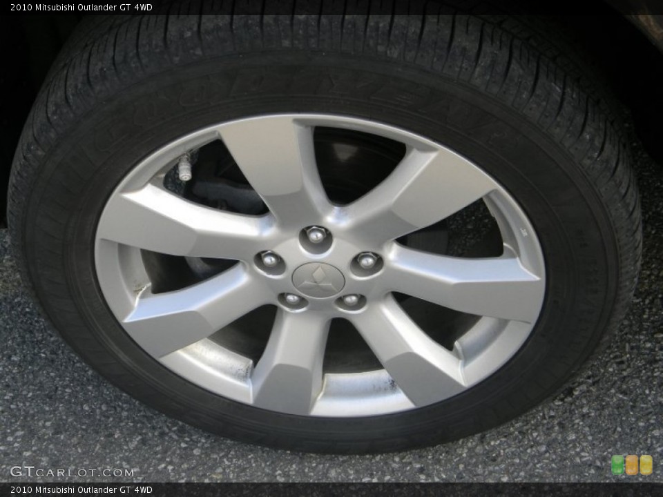 2010 Mitsubishi Outlander GT 4WD Wheel and Tire Photo #62012871